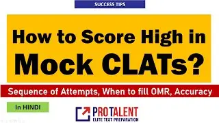 How to Improve Score in Mock CLATs? CLAT 2021 ( in Hindi)