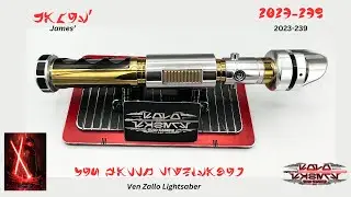 James' Ven Zallo Neopixel Lightsaber with CFX and Crystal Chamber