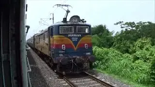 Rolling Down : Virar Surat Passenger At Auranga Bridge Near Valsad - WR