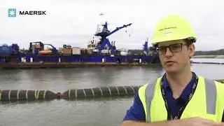 Building a port terminal on an artificial island