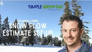 Callahan's Corner: Snow Plow Estimate Set Up, Per Inch Contract