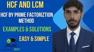 HCF by Prime Factorization Method 🔢 | Step-by-Step Explanation with Examples