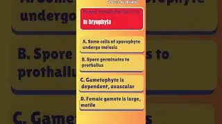 Quiz 16 Plant kingdom #neetaspirants #neetbiology #botany #botanyss #neet #neetwallah