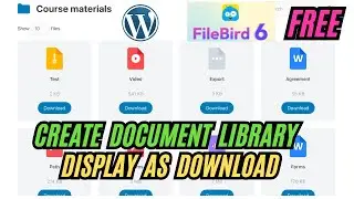How To Create a Document Library in WordPress FileBird 2024