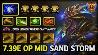 7.39e OP MID Sand King | Сборка Aghs Scepter + Refresher Orb | Даже Linken из QOP не сможет избеж...