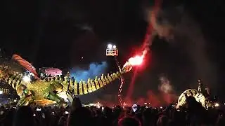 Le Varan Le Dragon et Lilith La Gardienne des Ténèbres à Calais France 