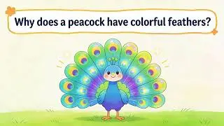 Why Does a Peacock Have Colorful Feathers? 🦚🌈 | Kids Science | Dads Whypedia