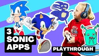 TOP 3 SONIC the HEDGEHOG APP GAMES! FUNNIEST PLAY-THROUGH