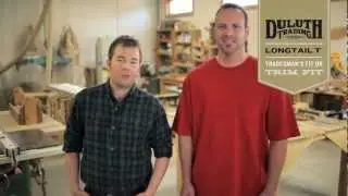 Duluth Trading Longtail T&reg; - Tradesman Fit vs. Trim Fit