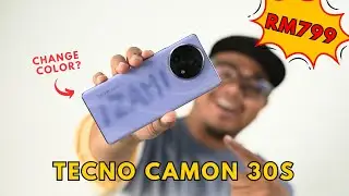 RM7XX Dapat Build Premium, Kamera Cantik, Boleh GAMING, Tahan Lasak : Tecno Camon 30s