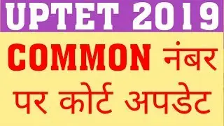 UPTET 2019 COURT UPDATE | UPTET 2019 COMMON NUMBER | UPTET 2019 TODAYS HEARING UPDATE