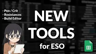 ESO New Tools: Pen, Crit, Armor Calculator + Build Editor