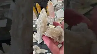 Very cool Lesotho Spear Calcite with druzy quartz coating (UV) #calcite #crystals #quartz #minerals
