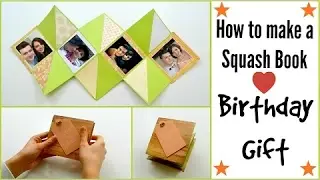 How to make a Squash Card - Squash Book - Greeting Card - DIY Paper Crafts - Scrapbooking Gift Ideas