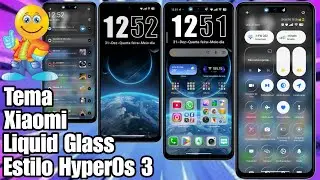 🔥Lan&ccedil;amento! Tema Xiaomi Novo Pack &Iacute;cones Control Center Liquid Glass Estilo HyperOs3 @CiclopeTech