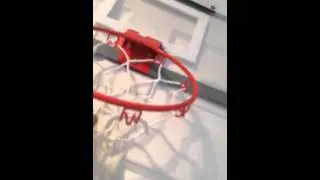 NBA slam Jam mini hoop review and dunks!