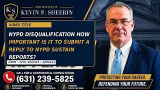 NYPD Disqualification: How important is it to submit a 