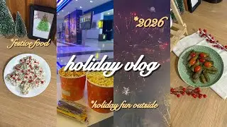 festive holiday vlog🎄🧸| new year&rsquo;s eve, fun outside & food 🥂✨