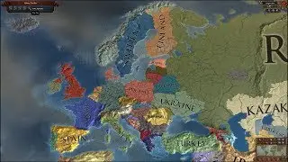 Europa Universalis 4 AI Timelapse - The Latest of the Longest Mod 1993-2548