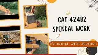 CAT 424B2 Backhoe Loader Center pin and king pin Repair🚜🚜🚜🚛