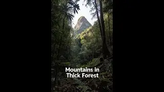 Mountains in Thick Forest