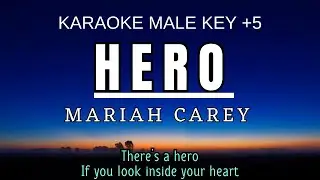 Mariah Carey - Hero (Karaoke Male Key Nada Pria +5 A)