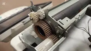 How to replace and fix  upper heat roller of Develop Bizhub 423