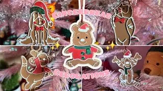 Winnie The Pooh Gingerbread Christmas Decorations Unboxing ❤️✨️| Ad/Pr | Disney Ornaments