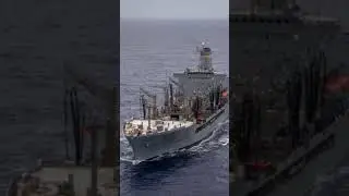 replenishment oilers of the US Navy also can haul dry goods #usnavy #oilers #supplyship