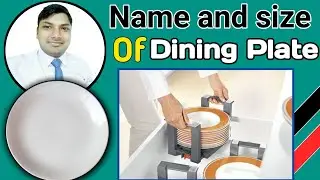 Name And Size Of Dining Plate!!Plates Name And Size!!Hindi!!