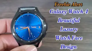 Free Luxury Design Watch Face For Wear OS/Galaxy Watch 4 A Video You Must See