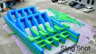 The First Insane 5k obstacles in European, Made by Barry Inflatables factory