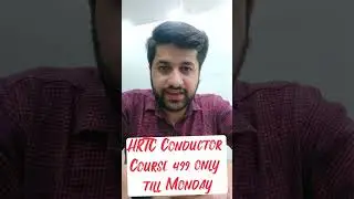 HRTC Conductor Course | At Just 499 only | Hurry up | Limited Seats