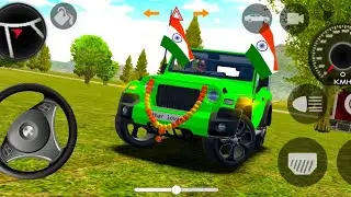 (DOLLAR) Modified😡Mahindra Thar Car Games: Indian  ( Gadi Wala Game ) Thar Gadi Android Carseplay 
