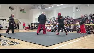 Villari's Martial Arts 2023 FL Invitational - BB Sparring Semi-Finals Jabari v Chance