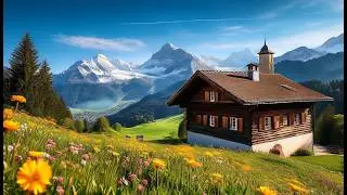 Beautiful Drive in Switzerland Canton Schwyz - Spectacular Swiss Mountain Views