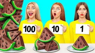 100 Layers of Food Challenge | Funny Kitchen War by Candy DO