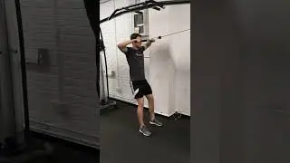 Cable Face Pulls with a Straight Bar