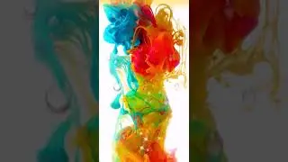 Creative Colorful Raindrops smog Animated
