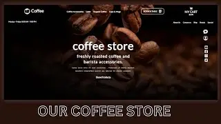 How To Create A Coffee Website Using HTML CSS || Beautiful Web page || Hover Effect!👌