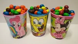 Surprise Cups M&M Candy Toys My Little Pony Disney Sponge Bob Shopkins Paw Patrol Finding Dory Nemo