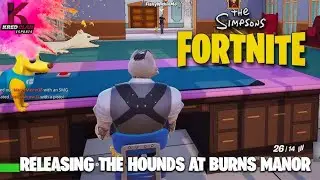 How To Release The Hounds At Burns Manor - Fortnite X Simpsons