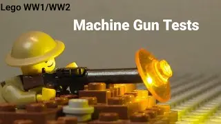 Lego WW1/WW2 - Machine Gun Tests | Stop Motion