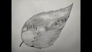 Sketching Nature's Beauty on a Leaf | Sketch & Draw