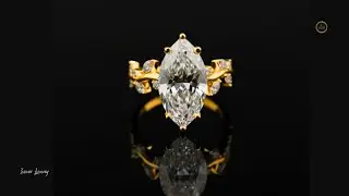 Marquise Cut Leaves Ring For Her.  #Viral#Trending#FYP#Viralvideo#ring#popular#diamondrings