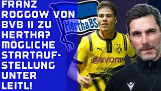 Franz Roggow von BVB II zu Hertha? M&ouml;gliche Hertha-Aufstellung unter Stefan Leitl Reaction