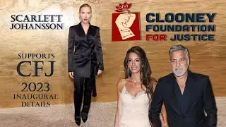Scarlett Johansson Supports the Clooney Foundation for Justice at The Albies