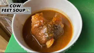 Local Delicious Cow feet soup 🍲