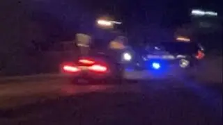 Magee police Tahoe responding to high speed chase with Yelp