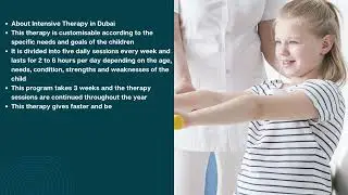 An Deep Insight into the Intensive Therapy Program in Dubai